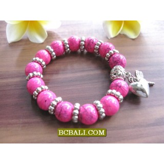 Beads Stone Bracelets Stretch Charms Package 